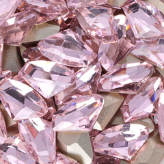 Pink Galactic Shape Glass Pointed Back Fancy Rhinestones WholesaleRhinestone