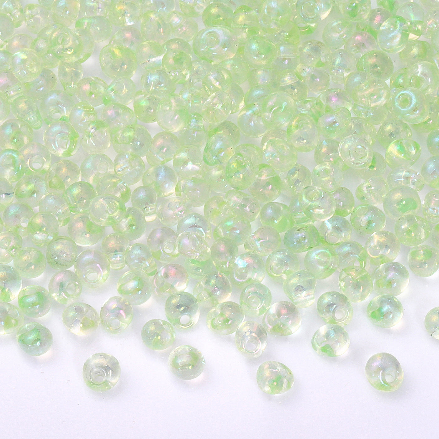 TMAB006 Transparent AB Drop Shape Glass Seed Beads WholesaleRhinestone