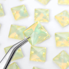 Jonquil AM Square Shape High Quality Glass Sew-on Rhinestones WholesaleRhinestone