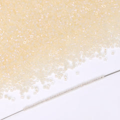 Transparent Color Lined Ivory Hight Quality Glass Cylinder Seed Beads 1.6 MM Size DJS5002 WholesaleRhinestone