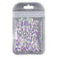 Oblique Heart Shape Crystal AB Unfoiled Flat Back Fancy Rhinestones