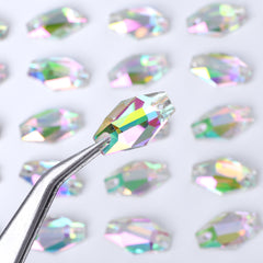 Crystal Phantom Hexagon Shape High Quality Glass Sew-on Rhinestones WholesaleRhinestone