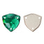 Emerald Trilliant Shape High Quality Glass Sew-on Rhinestones WholesaleRhinestone