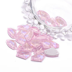 Electric Neon Light Rose Galactic Shape High Quality Glass Sew-on Rhinestones WholesaleRhinestone