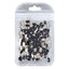 Elongated Hexagon Shape Black Flat Back Fancy Rhinestones WholesaleRhinestone