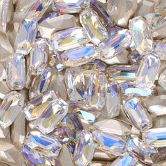 Moonlight Elongated Imperial Shape Glass Pointed Back Fancy Rhinestones WholesaleRhinestone