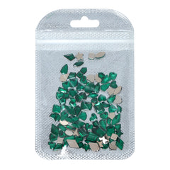 Mixed Shapes Dark Green Flat Back Fancy Rhinestones For Nail Art WholesaleRhinestone