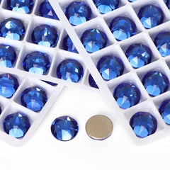 Light Sapphire XIRIUS Round Shape High Quality Glass Beveled Flat Back Rhinestones WholesaleRhinestone