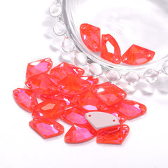Electric Neon Hyacinth Galactic Shape High Quality Glass Sew-on Rhinestones WholesaleRhinestone
