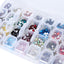 28-Color Basic Mix Glass Rhinestones Kit – Flatback Gems for Nail Art & Crafts, Silver Foil Back, Assorted Solid Shades WholesaleRhinestone