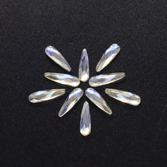 Raindrop Shape Blue Moonlight Flat Back Fancy Rhinestones WholesaleRhinestone