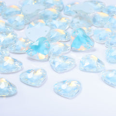 Crystal AM Heart Shape High Quality Glass Sew-on Rhinestones WholesaleRhinestone