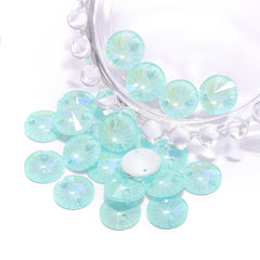 Electric Neon Light Azore Rivoli Shape High Quality Glass Sew-on Rhinestones WholesaleRhinestone