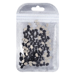Oval Shape Black Flat Back Fancy Rhinestones WholesaleRhinestone
