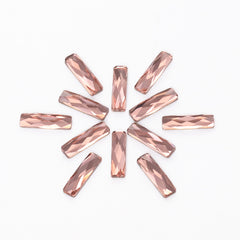 Rectangle Shape Champagne Flat Back Fancy Rhinestones WholesaleRhinestone