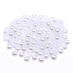 White Resin Flat Back Pearls Multi Sizes WholesaleRhinestone