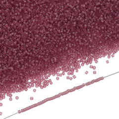 Transparent Frost Light Purple Color Hight Quality Glass Cylinder Seed Beads 1.6 MM Size BS1023 WholesaleRhinestone