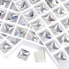 Crystal Square Shape High Quality Glass Beveled Flat Back Rhinestones WholesaleRhinestone