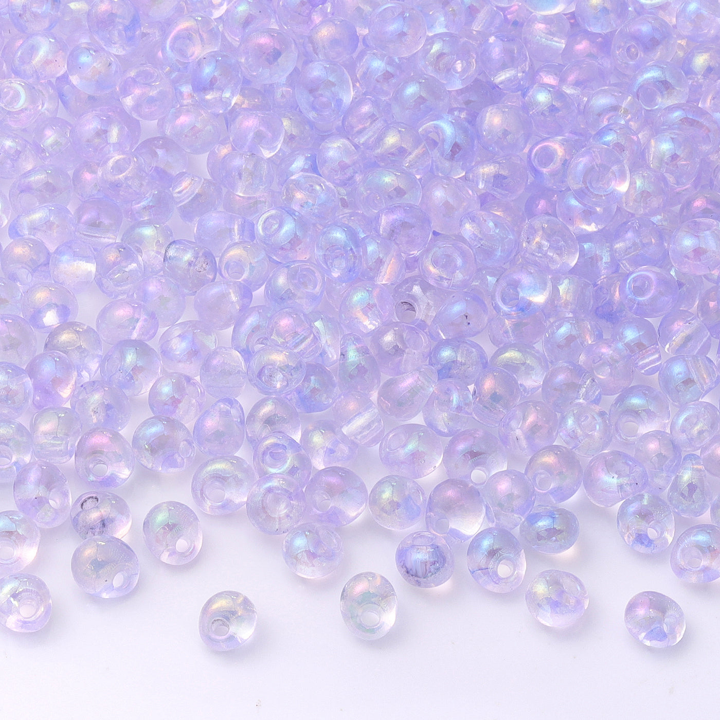 TMAB011 Transparent AB Drop Shape Glass Seed Beads WholesaleRhinestone