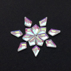 Arrow Shape Mocha White Flat Back Fancy Rhinestones WholesaleRhinestone
