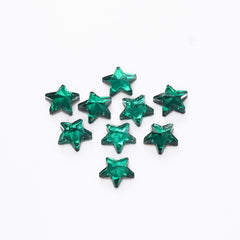 Star Shape Dark Green Flat Back Fancy Rhinestones WholesaleRhinestone