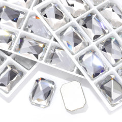 Crystal Octagon Shape High Quality Glass Beveled Flat Back Rhinestones WholesaleRhinestone