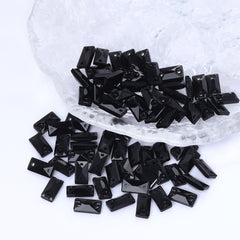 Jet Cosmic Baguette Shape High Quality Glass Sew-on Rhinestones WholesaleRhinestone