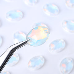 Crystal AM Oval Shape High Quality Glass Sew-on Rhinestones WholesaleRhinestone