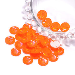 Electric Neon Orange Yellow Rivoli Shape High Quality Glass Sew-on Rhinestones WholesaleRhinestone