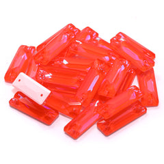 Electric Neon Hyacinth Cosmic Baguette Shape High Quality Glass Sew-on Rhinestones WholesaleRhinestone