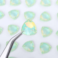 Light Azore AM Trilliant Shape High Quality Glass Sew-on Rhinestones WholesaleRhinestone