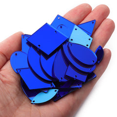 Sapphire Mixed Shapes Acrylic Sew-on Mirror For Dance Costume WholesaleRhinestone