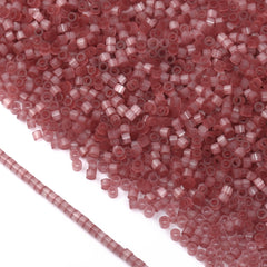 Transparent Dark Berry Silk Satin Cat's Eye Color Hight Quality Glass Cylinder Seed Beads 1.6 MM Size MY4008 WholesaleRhinestone