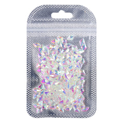 Rhombus Shape Crystal AB Unfoiled Flat Back Fancy Rhinestones