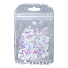 Mixed Shapes Mocha White Flat Back Fancy Rhinestones For Nail Art WholesaleRhinestone