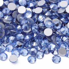 Star Light Blue Glass FlatBack Rhinestones Silver Back WholesaleRhinestone