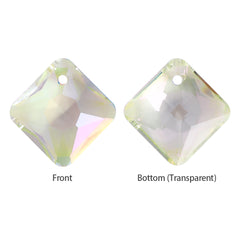Luminous Green Princess Cut High Quality Glass Rhinestone Pendant WholesaleRhinestone