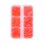Mixed Sizes 6 Grid Box Mocha Shimmer Dk Orange Glass FlatBack Rhinestones For Nail Art WholesaleRhinestone