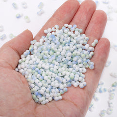 RNB003 Rainbow Effect Peanut Beads Shape Glass Seed Beads WholesaleRhinestone