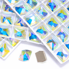 Crystal AB Cosmic Shape High Quality Glass Beveled Flat Back Rhinestones WholesaleRhinestone