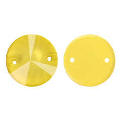 Mocha Light Topaz Rivoli Shape High Quality Glass Sew-on Rhinestones WholesaleRhinestone