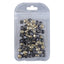 Black Diamond Magic Mirror Shape Pointed Back Fancy Rhinestones For Nail Art