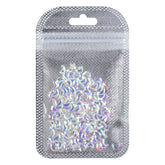 Crystal a forma di luna Cristallo Ab Unfleted Back Sintestoni fantasia