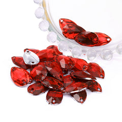 Drop Light Siam Resin Sew-on Rhinestones For Dance Costume WholesaleRhinestone