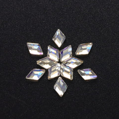 Rhombus Shape Blue Moonlight Flat Back Fancy Rhinestones WholesaleRhinestone