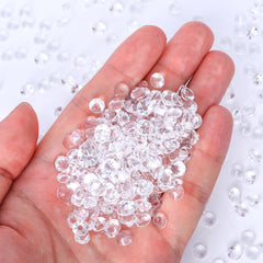 Crystal Unfoiled Glass Flat Back Glue-On Rhinestones 16 Cut Facets WholesaleRhinestone