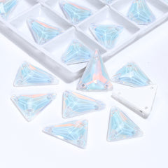 Slim Triangle Shape Crystal AM High Quality Glass Sew-on Rhinestones WholesaleRhinestone