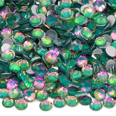 Crystal Emerald Glass FlatBack Rhinestones Silver Back WholesaleRhinestone