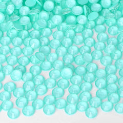 Neon Turquoise Glass FlatBack Neon Rhinestones WholesaleRhinestone
