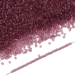 Transparent Light Purple Color Hight Quality Glass Cylinder Seed Beads 1.6 MM Size BS1024 WholesaleRhinestone